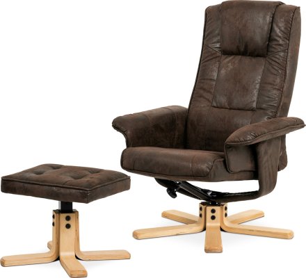 TV křeslo + taburet TV-5010 BR3