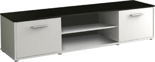 TV stolek ZUNO 01, černá/bílá