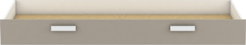 Úložný prostor pod postel TIDY, bílá / šedohnědá taupe