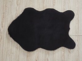 Umělá kožešina, černá, 60x90, RABIT TYP 1