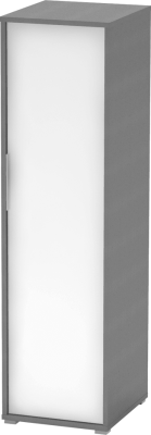 Věšáková skříň, grafit / bílá, RIOMA NEW TYP 20