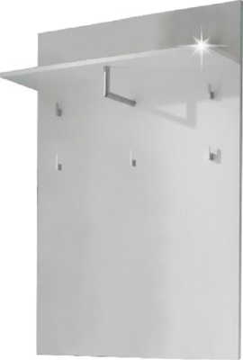 Věšákový panel, bílá extra vysoký lesk, SPACE