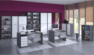 Věšákový panel, grafit / bílá, RIOMA NEW TYP 19