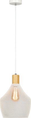Visící lampa, bílá/přírodní, KOLEN