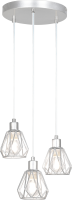 Visící lampa, stříbrná/kov, OKIRA TYP 1