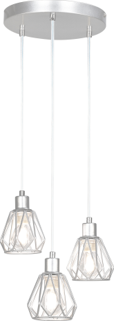 Visící lampa, stříbrná/kov, OKIRA TYP 1