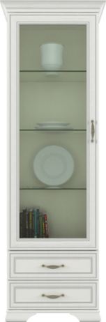 Vitrína TIFFY 1W2S, woodline krém