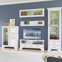 Vitrína TIFFY 1W2S, woodline krém