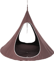 Závěsné houpací křeslo, šedohnědá TAUPE, KLORIN NEW TYP 2 BIG SIZE CACOON HAMMOCK
