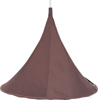 Závěsné houpací křeslo, šedohnědá TAUPE, KLORIN NEW TYP 2 BIG SIZE CACOON HAMMOCK