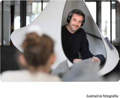 Závěsné houpací křeslo, světle šedá, KLORIN NEW KLASIK CACOON HAMMOCK