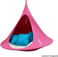 Závěsné houpací křeslo, zelená, KLORIN NEW KIDS CACOON HAMMOCK