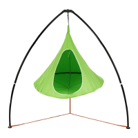 Závěsné houpací křeslo, zelená, KLORIN NEW KIDS CACOON HAMMOCK