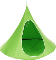 Závěsné houpací křeslo, zelená, KLORIN NEW KLASIK CACOON HAMMOCK