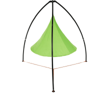 Závěsné houpací křeslo, zelená, KLORIN NEW KLASIK CACOON HAMMOCK