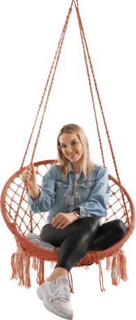 Závěsné křeslo, béžová hnedá, AMADO 2 NEW