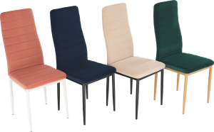Židle, béžová Dulux, velvet látka / černý kov, COLETA NOVA
