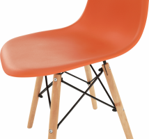 Židle CINKLA 3 NEW, oranžová/buk