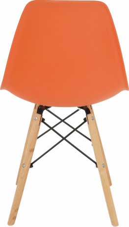 Židle CINKLA 3 NEW, oranžová/buk