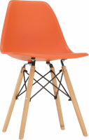 Židle CINKLA 3 NEW, oranžová/buk