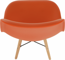 Židle CINKLA 3 NEW, oranžová/buk