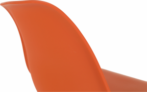 Židle CINKLA 3 NEW, oranžová/buk